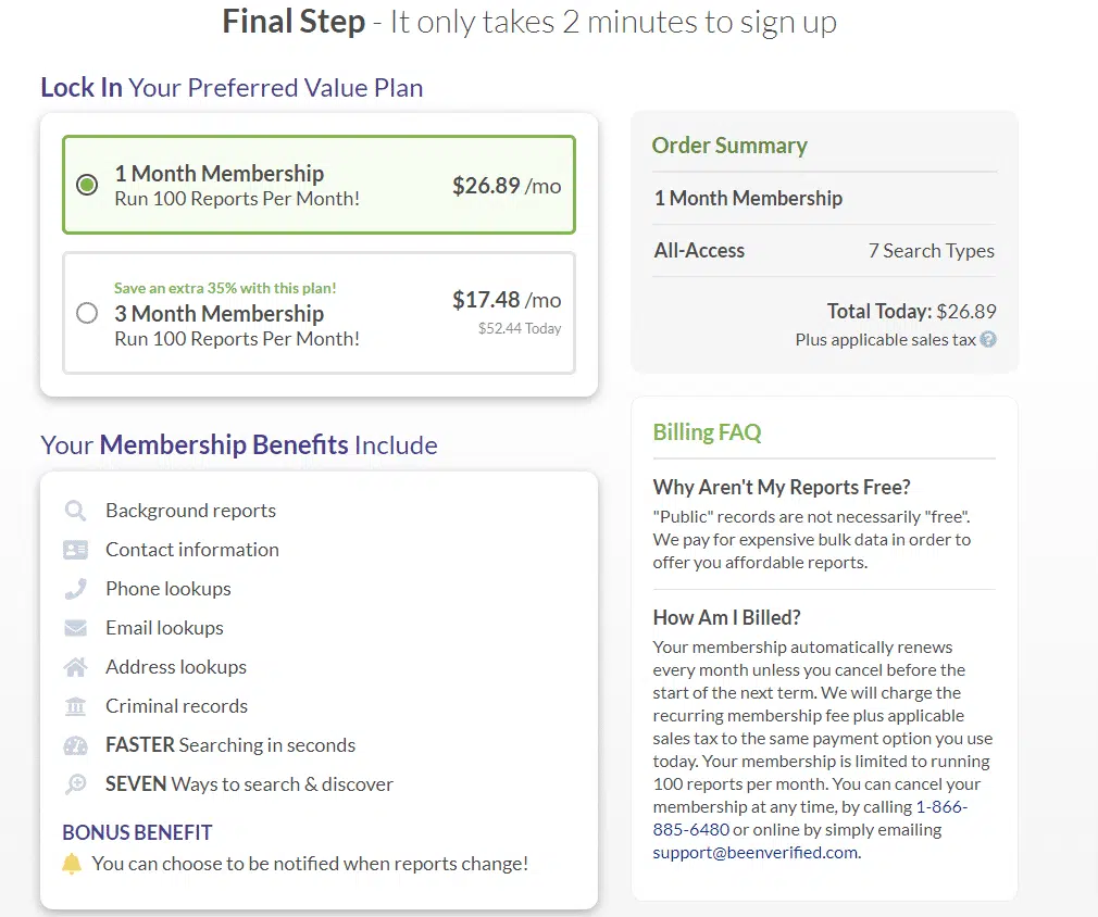BeenVerified Free Trial - Special $1 Trial Offer 26 How Much Does BeenVerified Cost After the Free Trial?