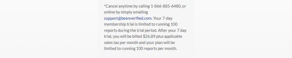 BeenVerified Free Trial - Special $1 Trial Offer 5 Cancelation process