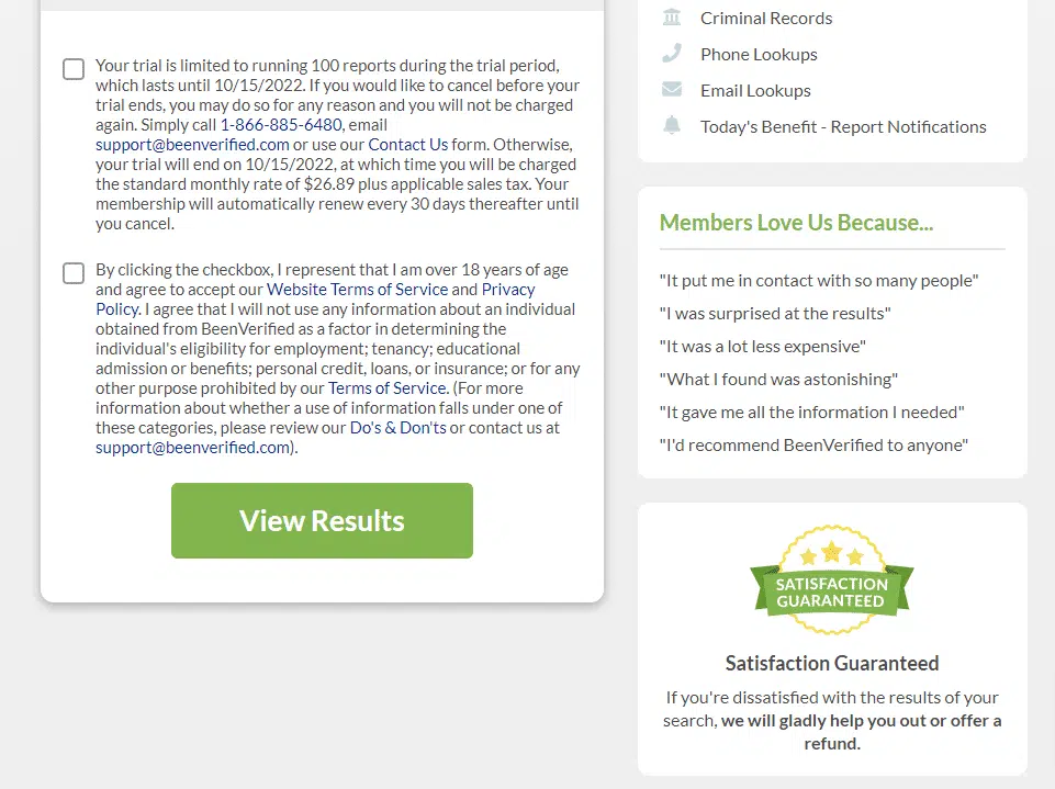 BeenVerified Free Trial - Special $1 Trial Offer 18 Trial offer