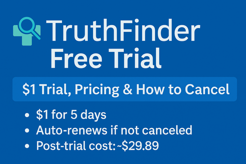 TruthFinder Free Trial